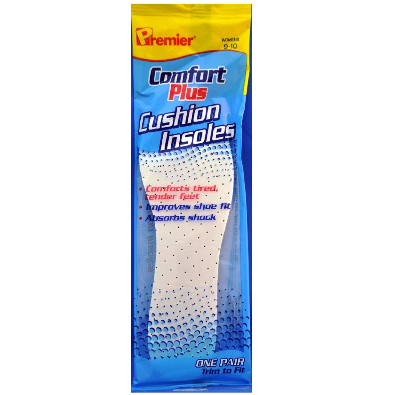 Premier Comfort Plus Insoles For Women Premium, Size: 5-6.5, 1 Pair